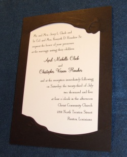Beautiful wedding invitations 